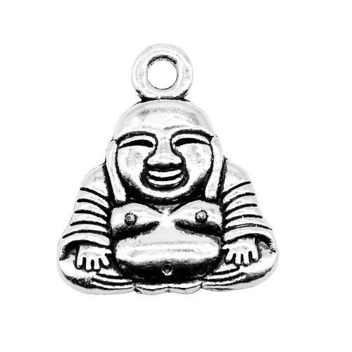 Zinc Alloy Jewelry Pendants, Buddha, antique silver color plated, vintage & fashion jewelry & DIY 