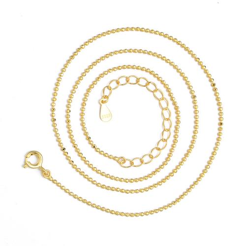 Sterling Silber Schmuck Halskette, 925er Sterling Silber, mit Verlängerungskettchen von 5cm, Modeschmuck & für Frau, keine, Länge:ca. 40 cm, verkauft von PC