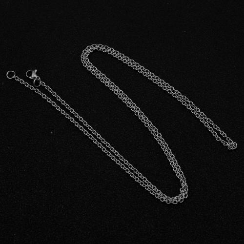 Stainless Steel Chain Jewelry, 304 Stainless Steel & DIY original color 