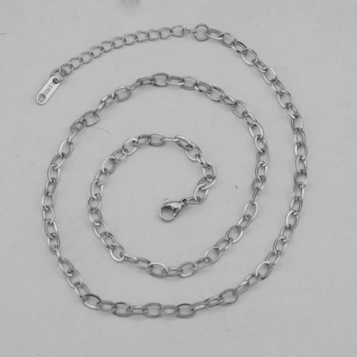 Stainless Steel Chain Jewelry, 304 Stainless Steel & DIY, original color 