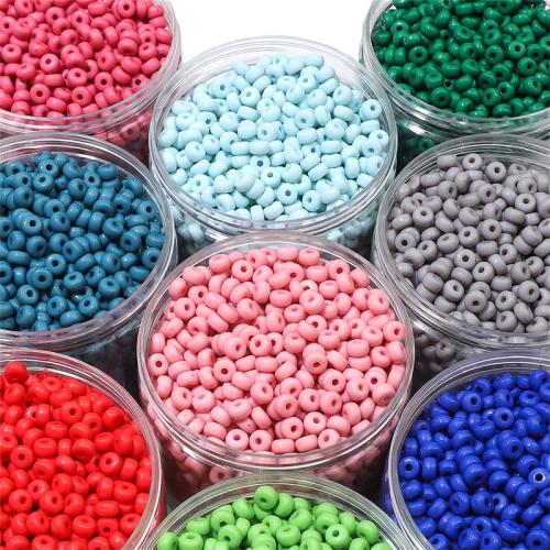 Solid Color Acrylic Beads, Flat Round, DIY 