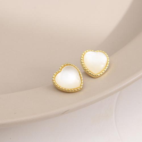 Plastic Pearl Zinc Alloy Earring, with Plastic Pearl, fashion jewelry & for woman [