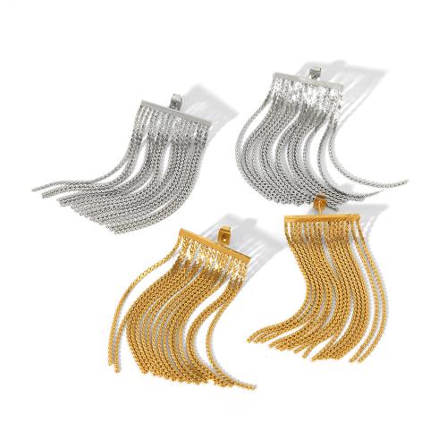Fashion Fringe Earrings, 304 Stainless Steel, plated, for woman 