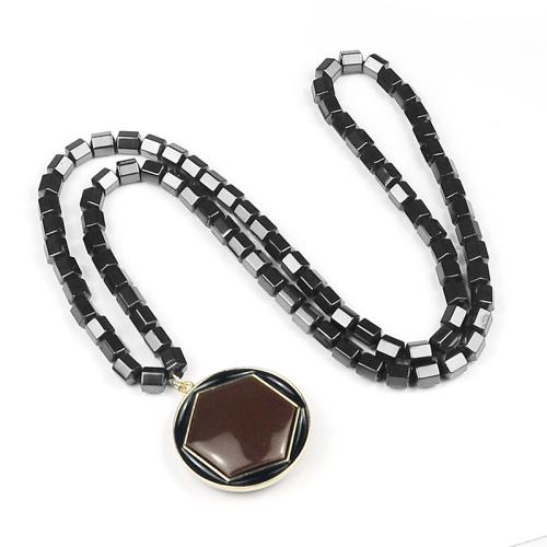 Jewelry Gift Sets, Hematite, with Zinc Alloy, polished, Unisex black 