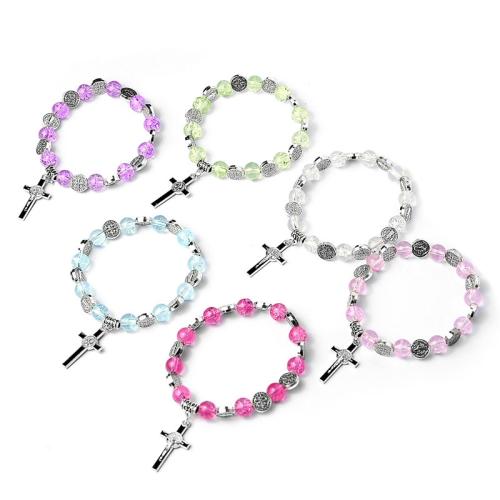 Zinc Alloy Crystal Bracelets, with Zinc Alloy, handmade, Unisex cm 