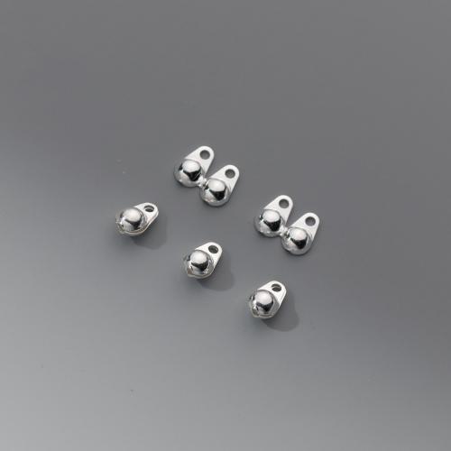 Стерлингового серебра мяч цепь разъема, Серебро 925 пробы, DIY, 3.5mm, отверстие:Приблизительно 1mm, продается PC
