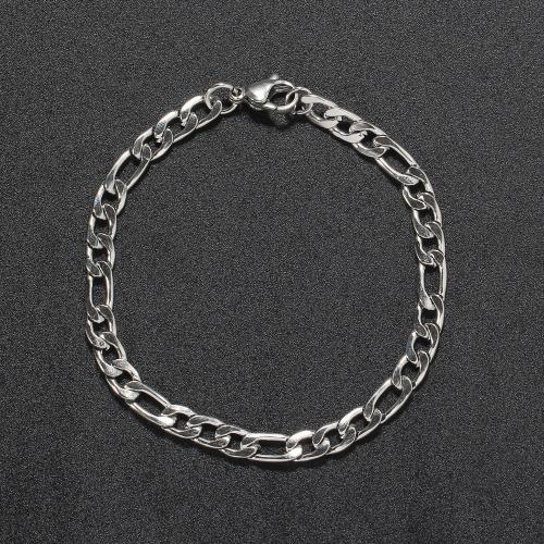 Titanium Steel Bracelet & Bangle, fashion jewelry & Unisex, original color 