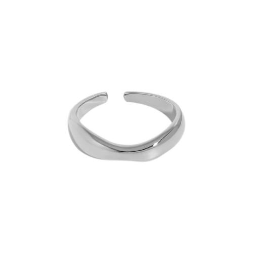 Brass Finger Ring, plated, Unisex, platinum color 