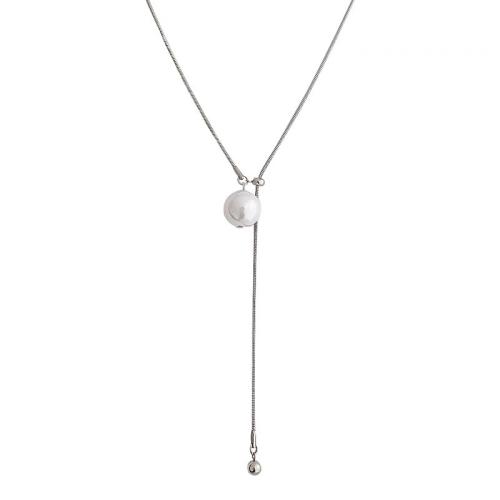 Titan Schmuck Halskette, Kunststoff Perlen, mit Titanstahl & Messingkette, handgemacht, Modeschmuck & für Frau, keine, Länge:ca. 70 cm, verkauft von PC