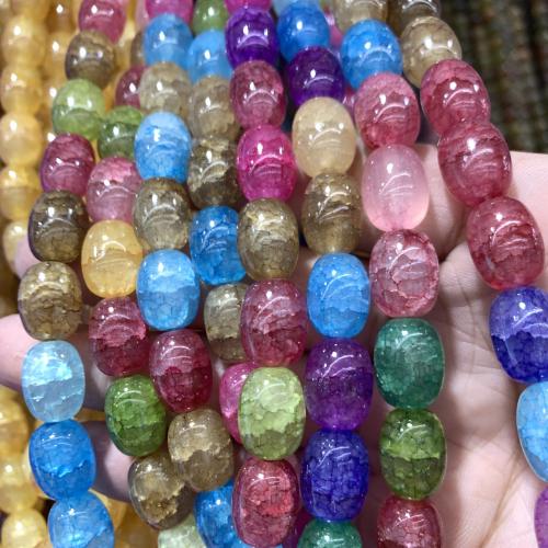 Mixed Gemstone Beads, Chalcedony, barrel, polished, fashion jewelry & DIY Approx 38 cm 
