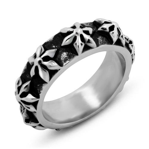 Титан Сталь палец кольцо, титан, полированный, ювелирные изделия моды & Мужская & разный размер для выбора, продается PC