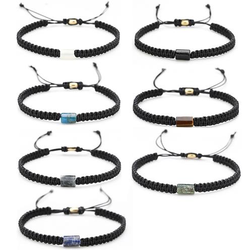 Gemstone Bracelets, with Wax Cord, handmade, fashion jewelry & for woman Approx 16-26 cm 