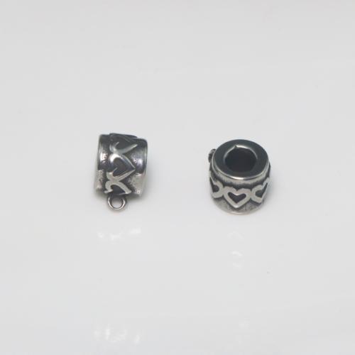 Stainless Steel Bail Bead, 304 Stainless Steel, DIY, original color Approx 4.8mm [