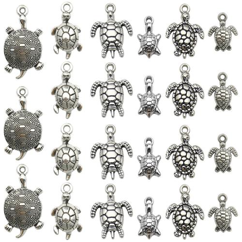 Pendentifs animaux en alliage de zinc, tortue, Placage, DIY & styles différents pour le choix, couleur originale, Vendu par PC[