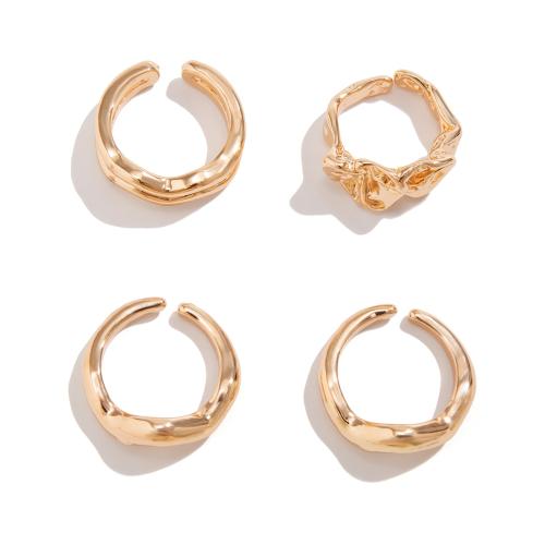 Zinc Alloy Ring Set, plated, 4 pieces & fashion jewelry & for man 