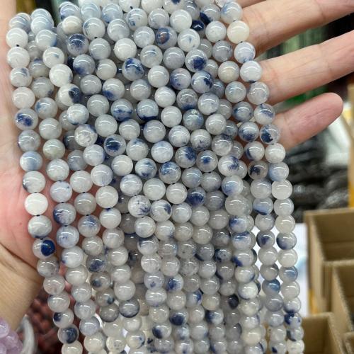 Gemischte Edelstein Perlen, Dumortierit, rund, poliert, Modeschmuck & DIY & verschiedene Größen vorhanden, gemischte Farben, Länge:ca. 38 cm, verkauft von Strang