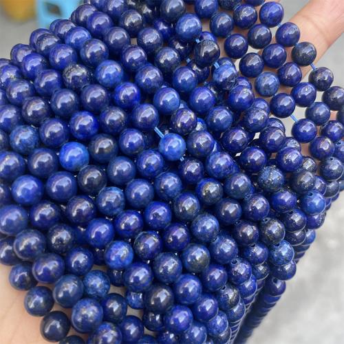 Gemischte Edelstein Perlen, synthetischer Lapis, rund, Modeschmuck & DIY & verschiedene Größen vorhanden, Lapislazuli, Länge:ca. 38 cm, verkauft von Strang