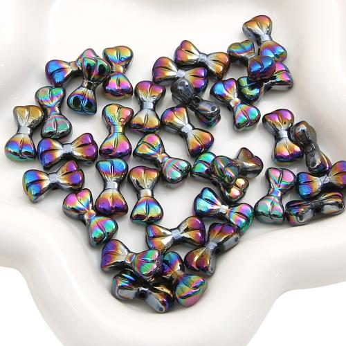 Perles acryliques plaquée, Acrylique, Noeud papillon, DIY, plus de couleurs à choisir Environ 1.5mm Vendu par sac