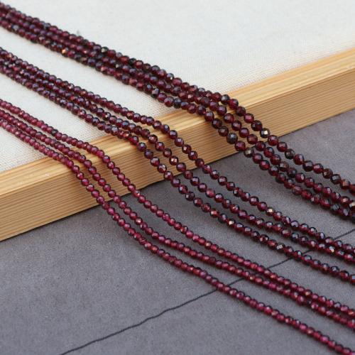 Perles en pierre grenat naturelles, Rond, DIY & normes différentes pour le choix, rouge, Vendu par brin