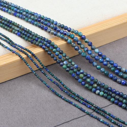 Jaspis Stein Perlen, Lapislazuli Phönix, rund, DIY & verschiedene Größen vorhanden, blau, verkauft von Strang[
