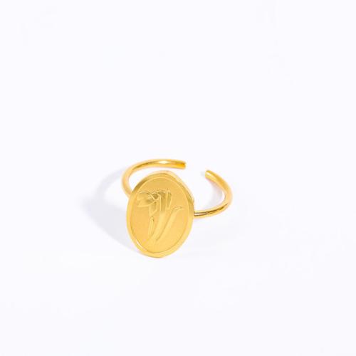 チタン鋼の指環, チタン鋼, メッキ, さまざまなパターンの選択 & 女性用, 金色, サイズ:7, 売り手 パソコン