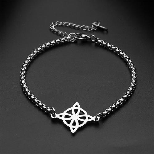 Stainless Steel Charm Bracelet, 304 Stainless Steel, with 5cm extender chain, fashion jewelry & Unisex, original color Approx 35 cm [