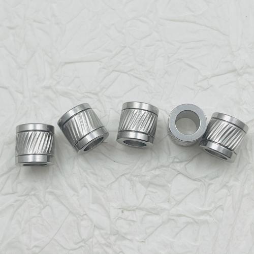 Stainless Steel Beads, 304 Stainless Steel, Column, plated, DIY Approx 6.2mm 