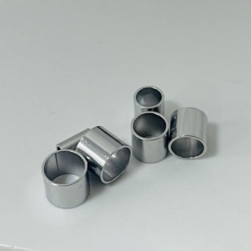 Stainless Steel Tube Beads, 304 Stainless Steel, Column, plated, DIY 