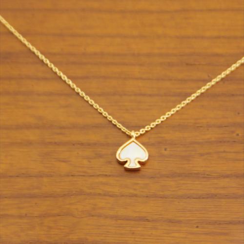 Shell Necklace, Brass, with Shell, with 7CM extender chain, plated, for woman, golden Approx 41 cm 