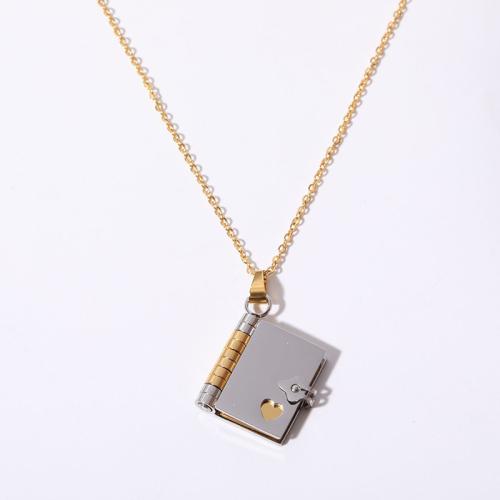 Stainless Steel Jewelry Necklace, Titanium Steel, with 5cm extender chain, Vacuum Ion Plating, for woman cm 