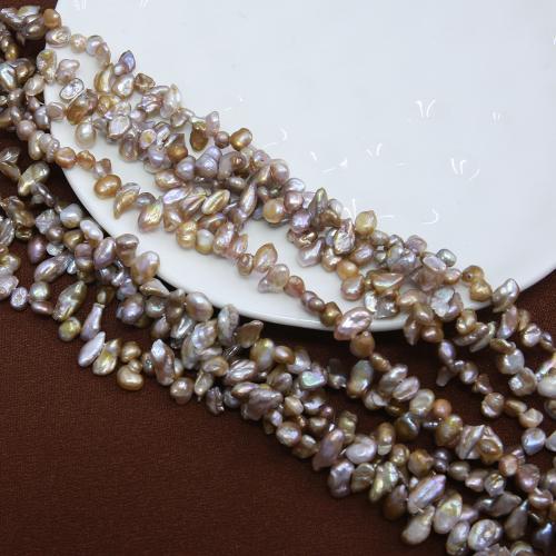 Perles nacres baroques de culture d'eau douce , perle d'eau douce cultivée, bijoux de mode & DIY, couleurs mélangées, Length about 3-4mm Environ 38 cm, Vendu par brin