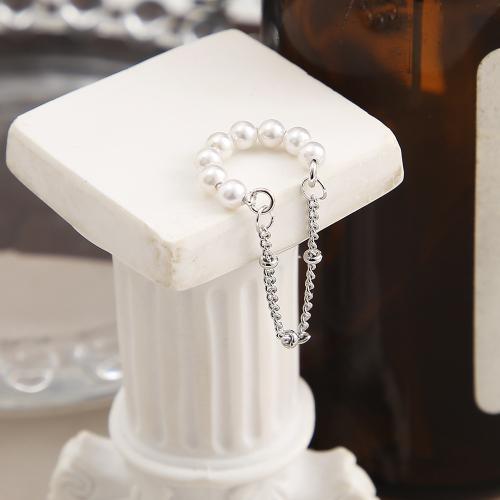 Kunststoff Perle Zink Legierung Ohrring, Zinklegierung, mit Kunststoff Perlen, Modeschmuck & verschiedene Stile für Wahl & für Frau, keine, verkauft von PC