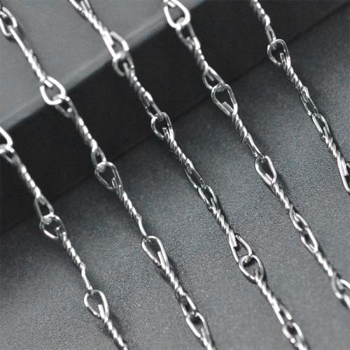Titanium Steel Chain, French Rope Chain & DIY, original color 
