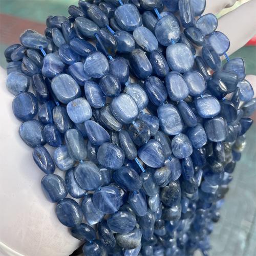 天然の藍晶石ビーズ, カヤナイト(藍晶石), ナゲット, ファッションジュエリー & DIY & 異なるサイズの選択, ブルー, 長さ:約 38 センチ, 売り手 ストランド