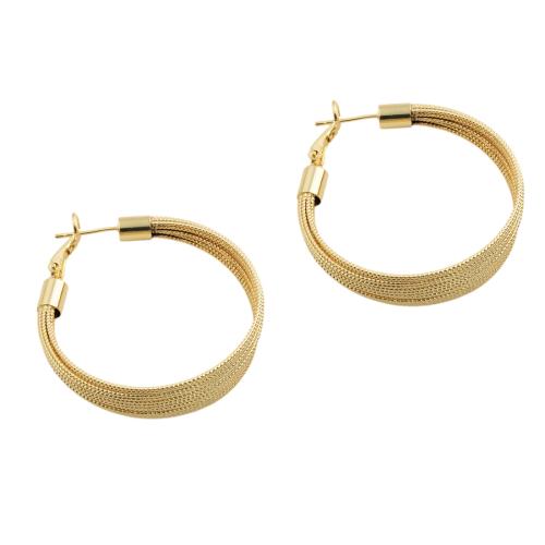 Brass Hoop Earring, fashion jewelry & for woman 