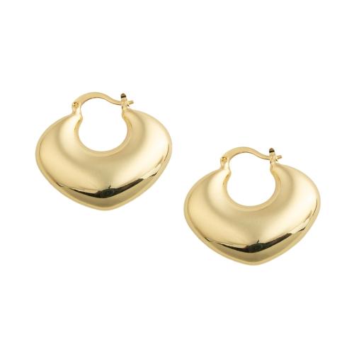 Brass Drop Earring, Heart, fashion jewelry & for woman 
