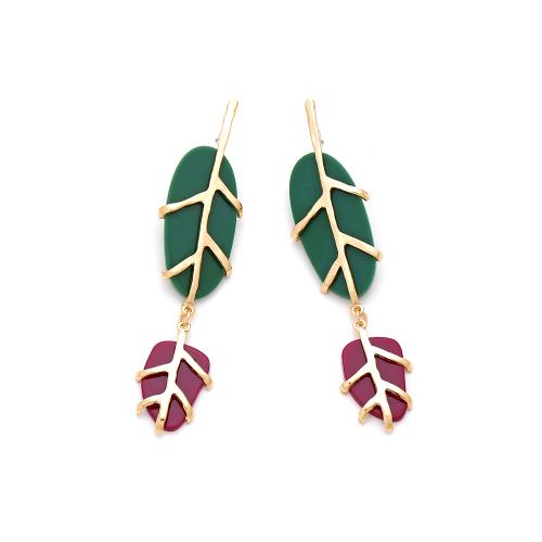 Resin Zinc Alloy Earring, with Resin, plated, fashion jewelry [