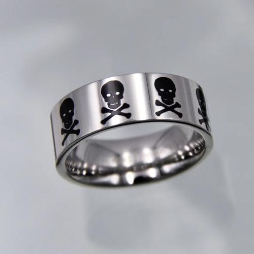 Titanium Steel Finger Ring, polished, fashion jewelry & Unisex  original color 