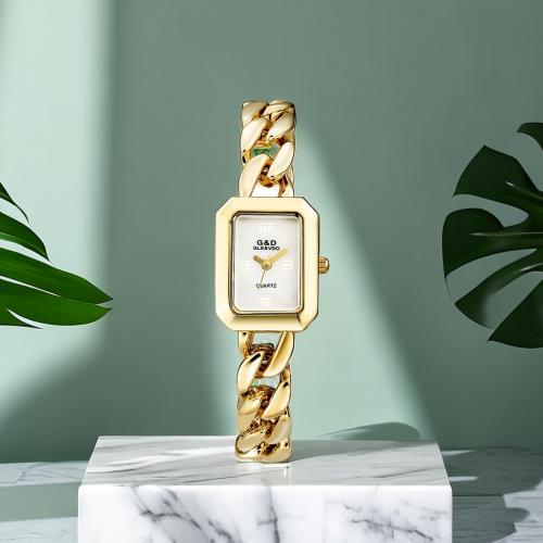 Bracelets de montre pour femmes, verre, Résistant à l’eau de vie & bijoux de mode & mouvement chinoise, plus de couleurs à choisir Environ 18.5 cm, Vendu par PC