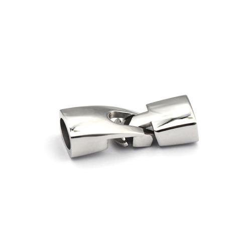 Stainless Steel Hook and Eye Clasp, 304 Stainless Steel, Vacuum Ion Plating, DIY 35mm, Inner Approx 