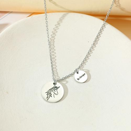 Stainless Steel Jewelry Necklace, 304 Stainless Steel, with 5cm extender chain, polished, for woman, silver color cm 