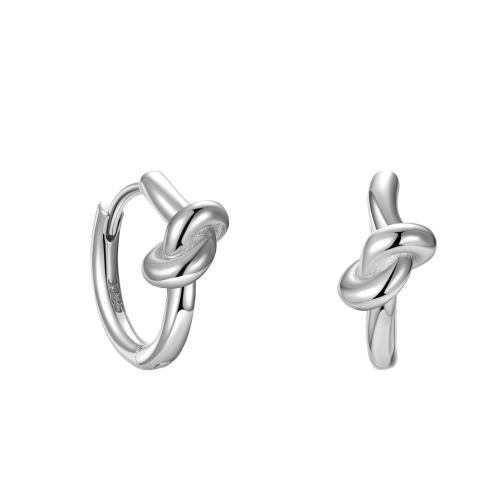 925 Sterling Silver Huggie Hoop Earring, for woman & hollow 