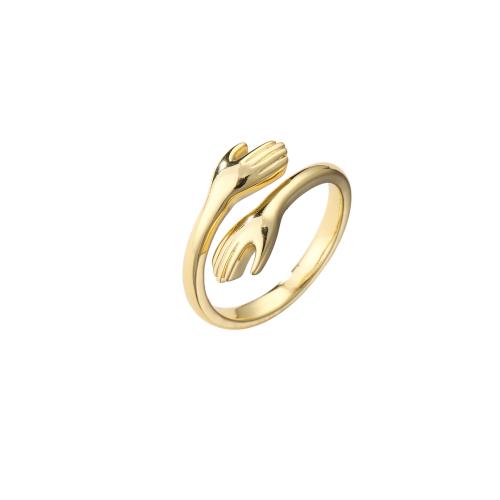 Палец кольцо-латунь, Латунь, ювелирные изделия моды & Женский, Много цветов для выбора, размер:7, продается PC