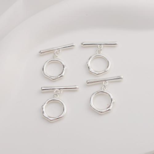 Zinc Alloy Toggle Clasp, silver color plated, DIY 