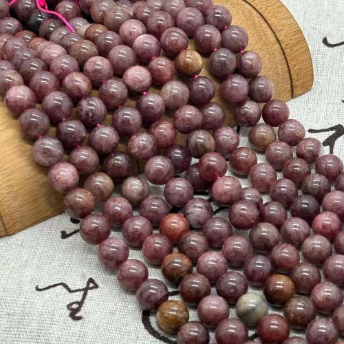 Perles nature de couleur Mix, Strawberry Quartz, Rond, poli, bijoux de mode & DIY & normes différentes pour le choix, couleurs mélangées Environ 35-40 cm, Vendu par brin