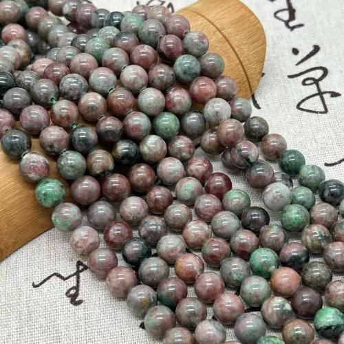 Perles en pierre grenat naturelles, Rond, poli, bijoux de mode & DIY & normes différentes pour le choix, couleurs mélangées Environ 35-40 cm, Vendu par brin