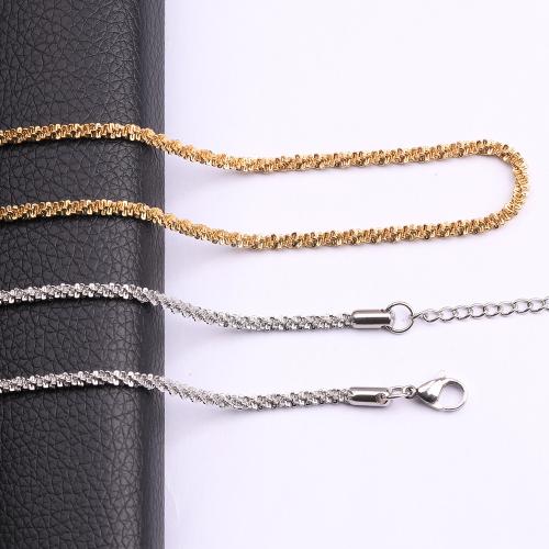 Stainless Steel Chain Necklace, 304 Stainless Steel & Unisex [