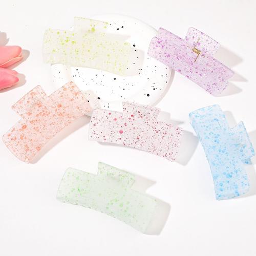 Hair Claw Clips, Plastic, handmade, for woman & frosted 