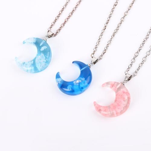 Resin Necklace, Zinc Alloy, with Resin, for woman Approx 21-50 cm 