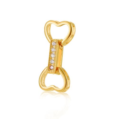 Brass Bracelet Findings, Heart, plated, DIY & with rhinestone [